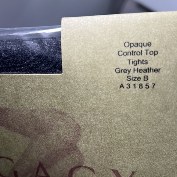 QVC Legacy Legwear Opaque Control
Top Tights Grey Heather Size B A31857
NIP USA - Picture 3 of 7